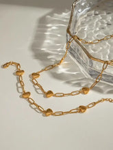 18K Gold-Plated Stainless Steel Heart Bracelet Bracelets