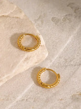 18K Gold-Plated Stainless Steel Huggie Earrings Earrings