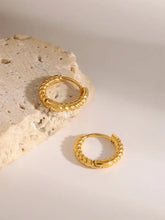 18K Gold-Plated Stainless Steel Huggie Earrings Earrings