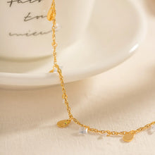 18K Gold Plated Synthetic Crystal Charm Anklet