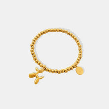 18K Gold-Plated Titanium Steel Puppy Shape Charm Bracelet Gold One Size Bracelets