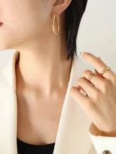 18K Gold-Plated Titanium Steel Earrings Earrings