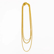 18K Gold-Plated Titanium Steel Three-Layered Necklace Necklaces