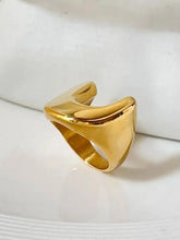 18K Gold-Plated U-Shaped Ring Fashion Jewelry
