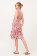 And The Why Tied Front Smocked Back Tiered Boho Printed Dress Casual Dresses