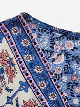 Plus Size Printed Surplice Half Sleeve Dress Casual Dresses