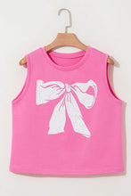 Bow Print Boxy Fit Tank Top