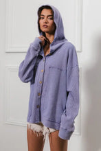 BiBi Washed Waffle Thermal Hooded Jacket Woman Outerwear