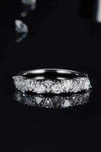 1 Carat Moissanite 925 Sterling Silver Half-Eternity Ring Rings
