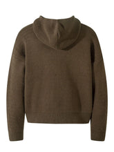 Men's Casual Hooded Zip-Up Knit Cardigan