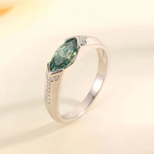 1 Carat Moissanite 925 Sterling Silver Ring Silver