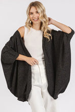 Mittoshop Open Front Batwing Sleeve Cardigan