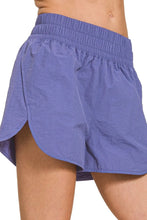 Zenana Windbreaker Smocked Waistband Running Shorts MARLIN