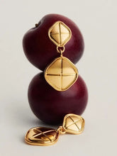 18K Gold-Plated Stainless Steel Square Earrings Earrings