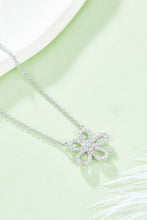 Moissanite Flower Pendant 925 Sterling Silver Necklace