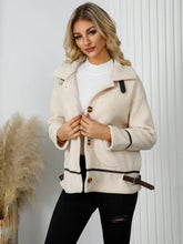 Pocketed Button Down Collared Neck Jacket Woman Outerwear