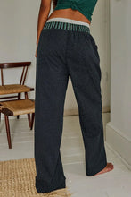 Polka Dot Elastic Waist Wide Leg Pants