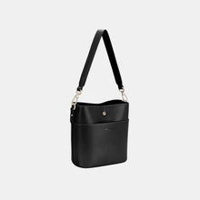 David Jones PU Leather Shoulder Bag Black One Size Shoulder Bags