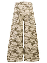 Men's Wide Leg Camo Print Cargo Pants