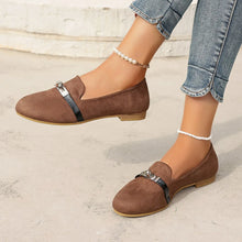 Round Toe Flat Suede Slip-Ons
