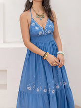 Printed Halter Neck Maxi Cami Dress Woman Maxi Dress