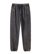 Men's Loose Fit Drawstring Casual Pants Dark Gray