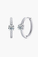 Carry Your Love 1 Carat Moissanite Platinum-Plated Earrings Silver One Size