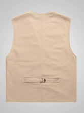 Men's Plus Size Button Up Vest