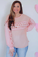 Leopard Exposed Seam Blouse Woman Blouses