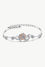 925 Sterling Silver Moissanite Bracelet Silver Orange One Size Necklaces