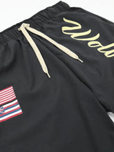 Men's Plus Size Drawstring US Flag Active Shorts