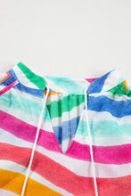 Rainbow Stripes Ruffled Hem Tank Top Tanks & Camis