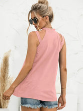 Cutout Mock Neck Tank Tanks & Camis