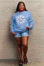 Simply Love Full Size LET IT SNOW Long Sleeve Sweatshirt Woman Sweatshirts