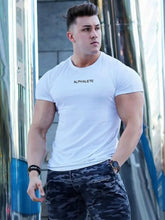 Men's Plus Size Letter Round Neck Short Sleeve T-Shirt White Mens Tops