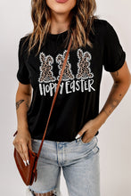 HOPPY EASTER Graphic Tee Shirt Black
