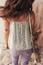 Boho Floral Spaghetti Straps Tank Top