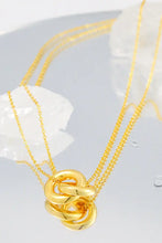 Linked Ring Pendant Chain Necklace Necklaces
