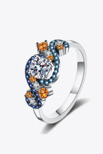Moissanite Contrast 925 Sterling Silver Ring Silver Rings