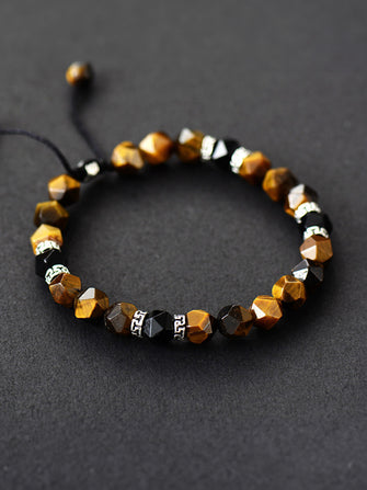Natural Stone Bracelet Caramel One Size
