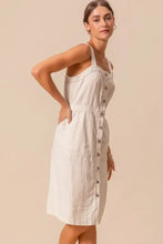 SO ME Button Down Pocket Front Pinafore Dress Casual Dresses