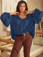 Tie Neck Long Sleeve Blouse Woman Blouses