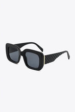 Square Polycarbonate UV400 Sunglasses Black One Size Sunglasses