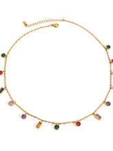 18K Gold-Plated Inlaid Rhinestone Necklace
