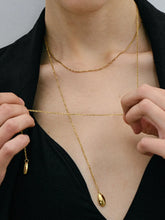 18K Gold-Plated Layered Y-Shape Chain Pendant Necklace