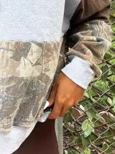 Full Size Drawstring Patchwork Long Sleeve Hoodie Woman Sweatshirts