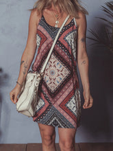 Geometric Paisley Print Cami Mini Dress