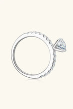 Moissanite Platinum-Plated Side Stone Ring Rings