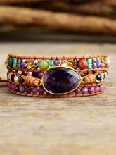 Triple-Layer Amethyst Bracelet Necklaces