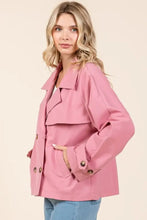 Mittoshop Double Breasted Long Sleeve Trench Coat Jacket Woman Outerwear